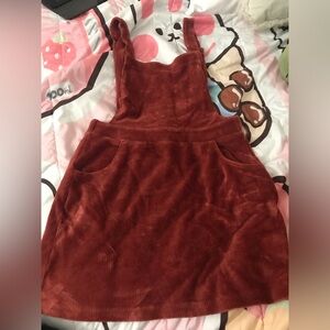 Rewash Overall Dress burgundy fall fashion Size Small